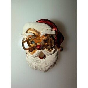 Vintage Santa Claus Brooch/Pendant with Glasses